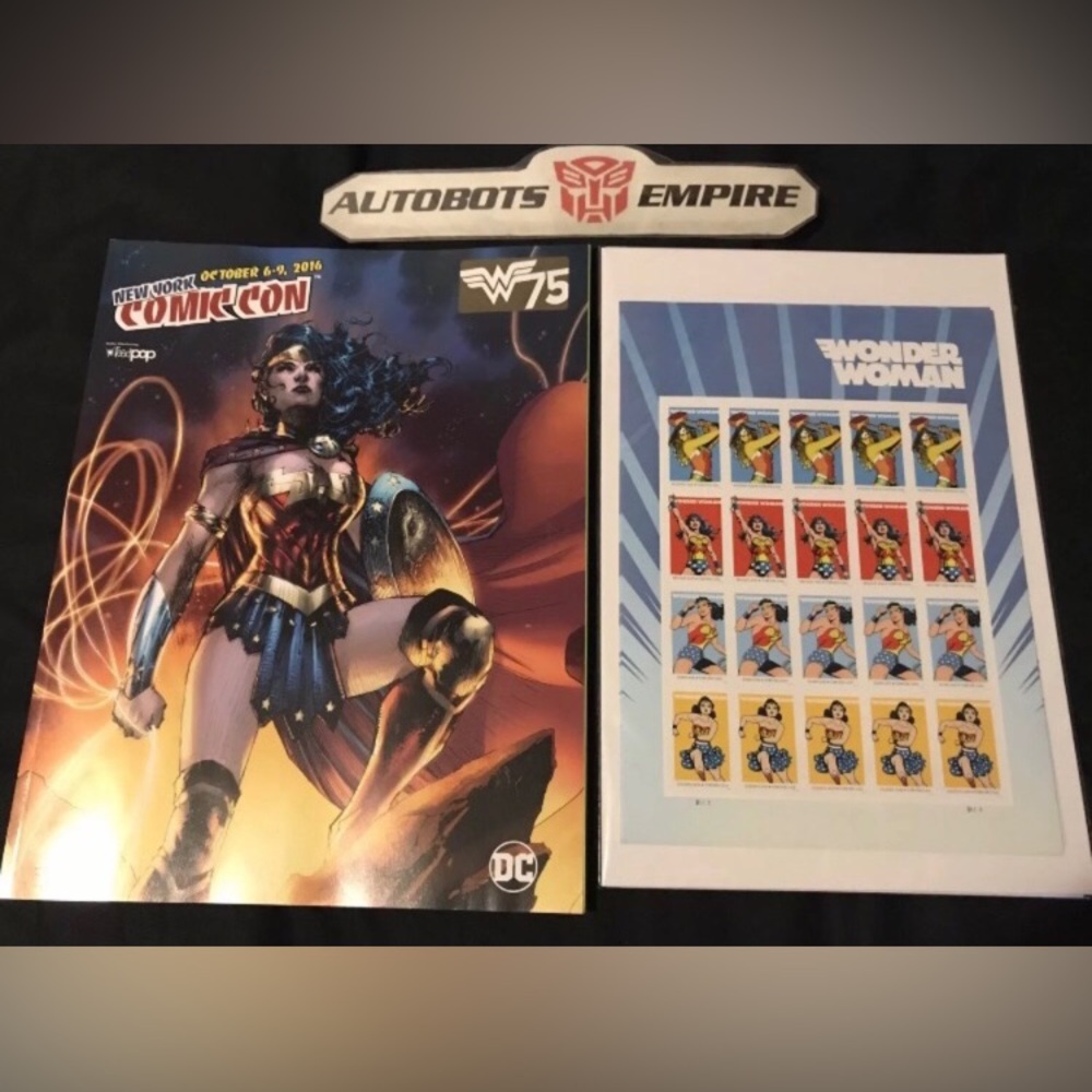 Marvel DC New York Comiccon 2016 Wonderwoman Promo Guide & Stamps NM Lee Nycc Bw